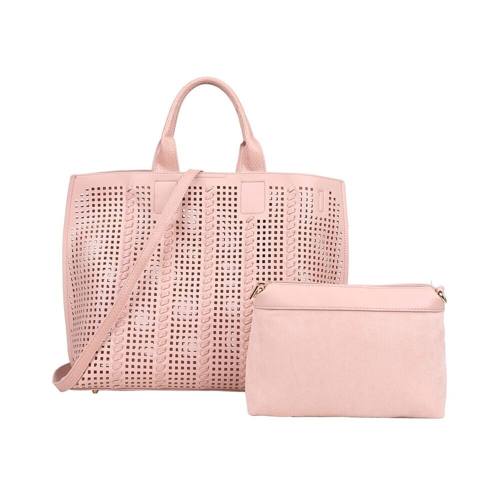 8058 Fashion Leather Handbags Large Satchel Purses Woven Totes Top-handle